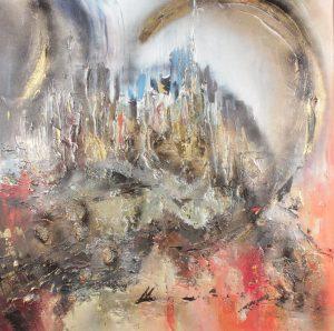 The Glorification of the Grotto - Mixed media on canvas - 100 x 100 cm - 2015