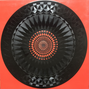 Andreas Schmidt - Roulette - Scratched surface, reworked label (center) - 30 x 30cm - 2023