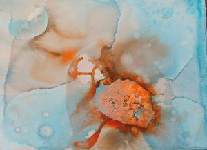 Movement 3 - Aquarell mit Buntstiften - 70 x 100 cm - 2025