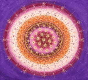 Blume des Lebens - acrylic on canvas - 60 x 60 cm - 2024