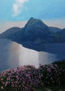Shadows and Roses - oil on cotton - 92 x 60 cm - 2026